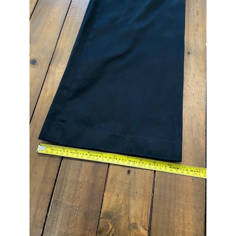 Banana Republic Trouser Pants Womens 4 Black Sheen Logan Wide Leg Sewn Crease - Picture 8 of 9